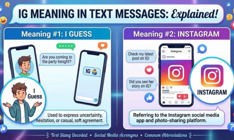 IG Meaning Slang in Text Messages Meanings Explained