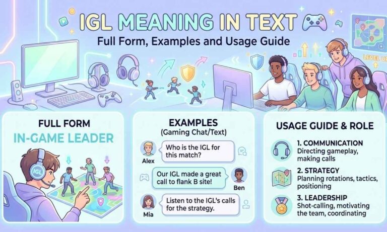 IGL Meaning in Text 🎮 Full Form, Examples and Usage Guide