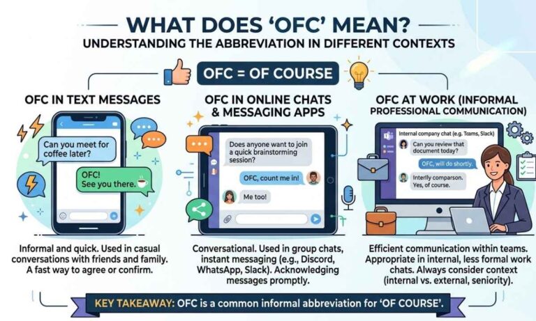 OFC Meaning in Text, Chat & at Work