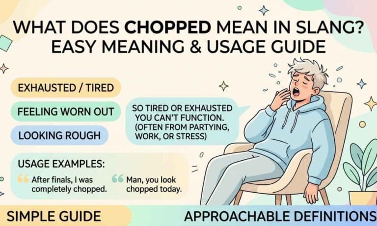 What Does Chopped Mean in Slang Easy Meaning & Usage Guide
