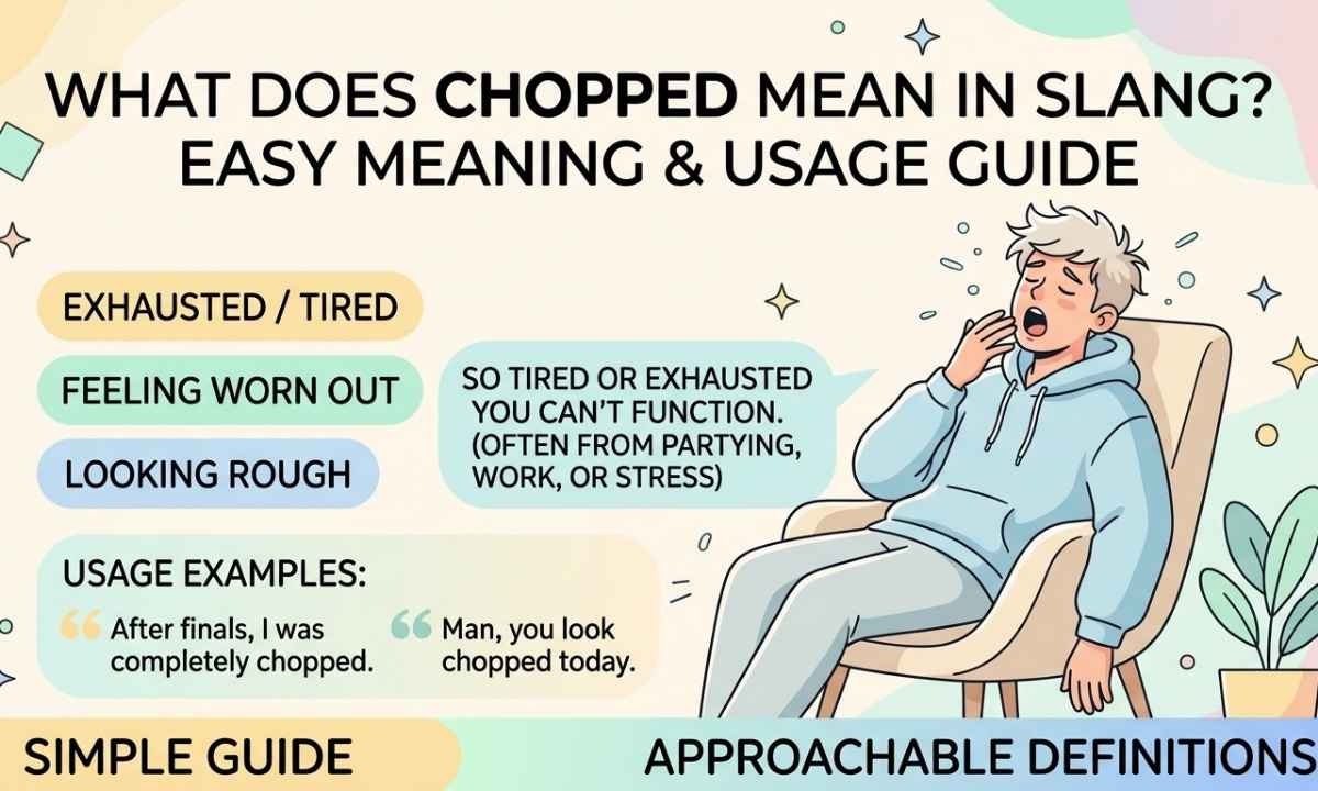 What Does Chopped Mean in Slang Easy Meaning & Usage Guide