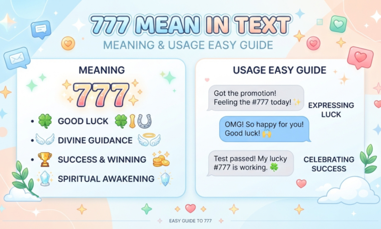 777 Mean In Text Meaning & Usage Easy guide