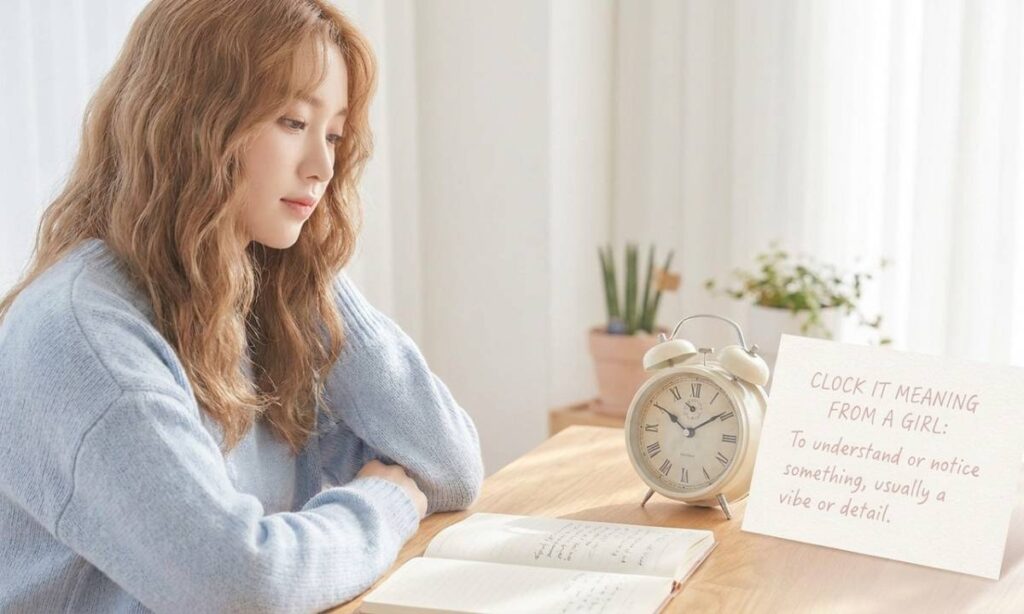 Clock It Meaning from a Girl