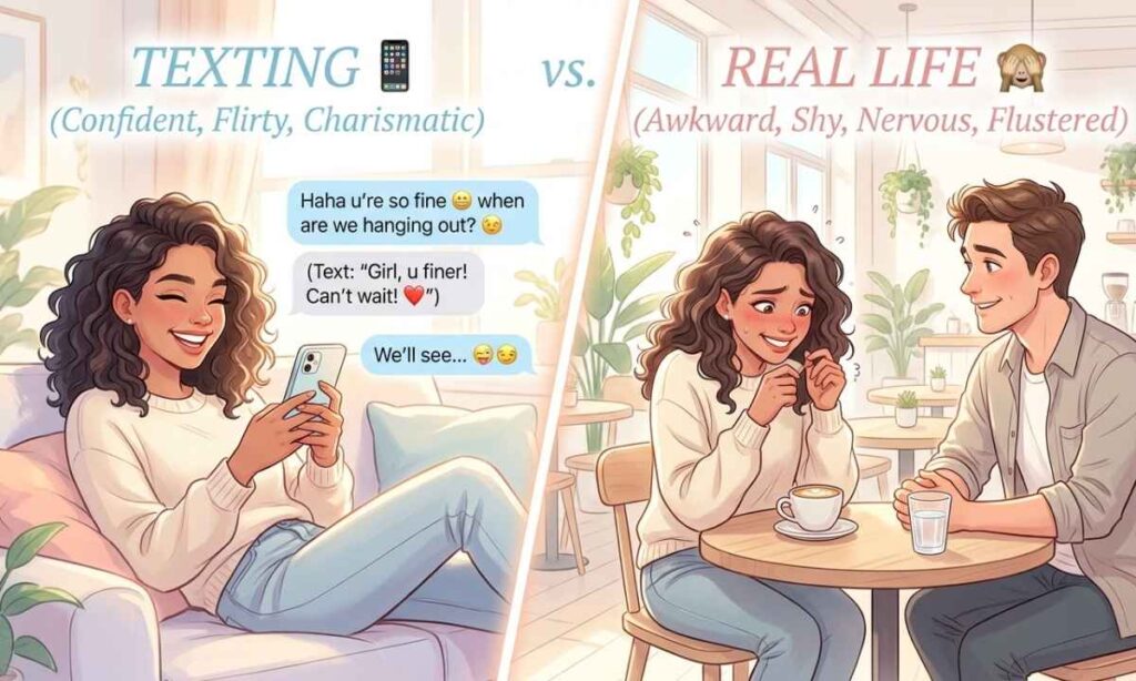 Fein in Texting vs. Real Life