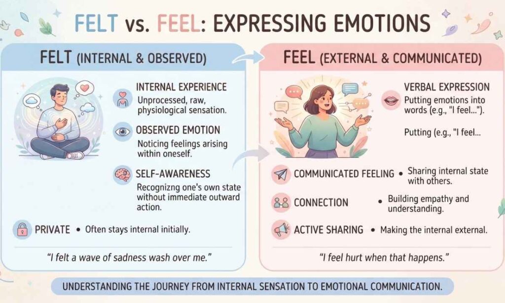 Felt vs Feel in Emotional Expression
