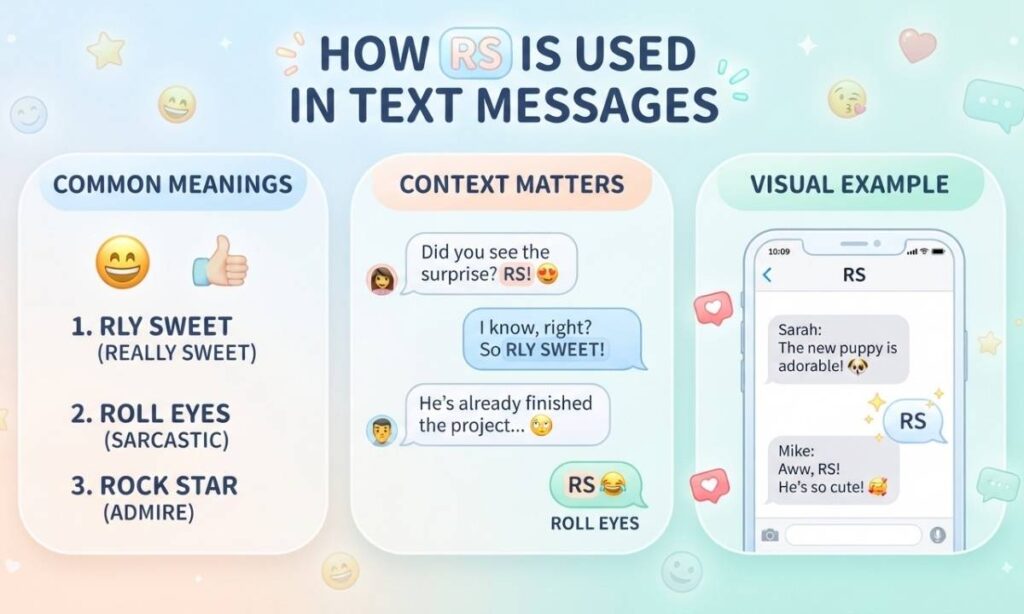 How RS Is Used in Text Messages