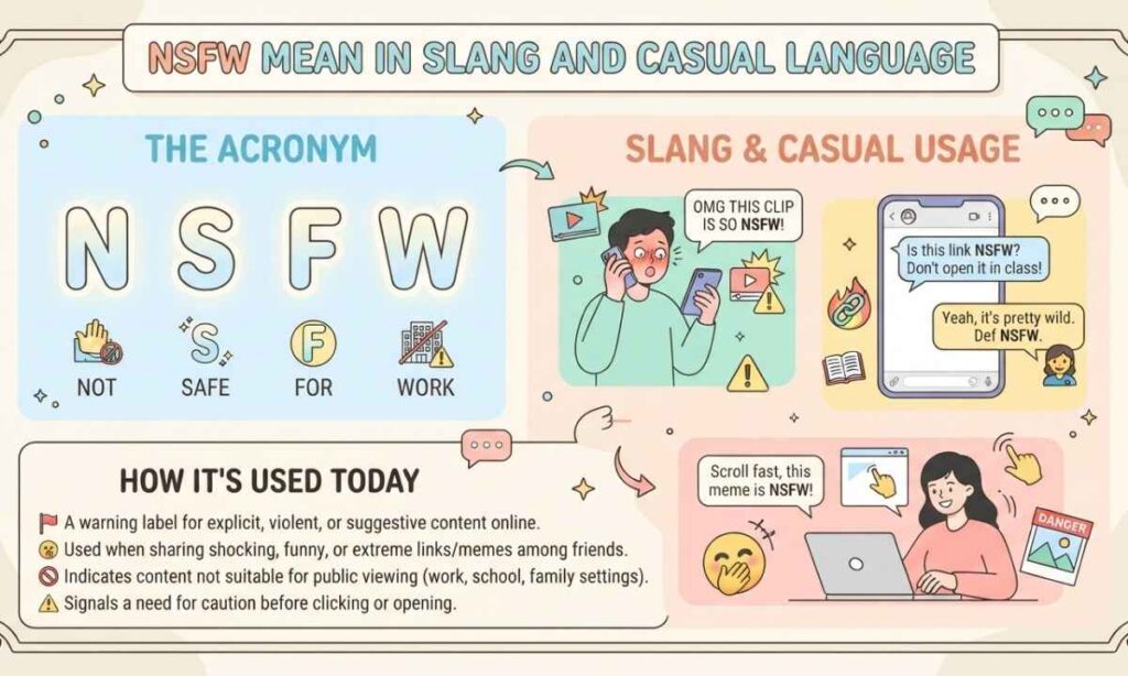 NSFW Mean In Slang and Casual Language