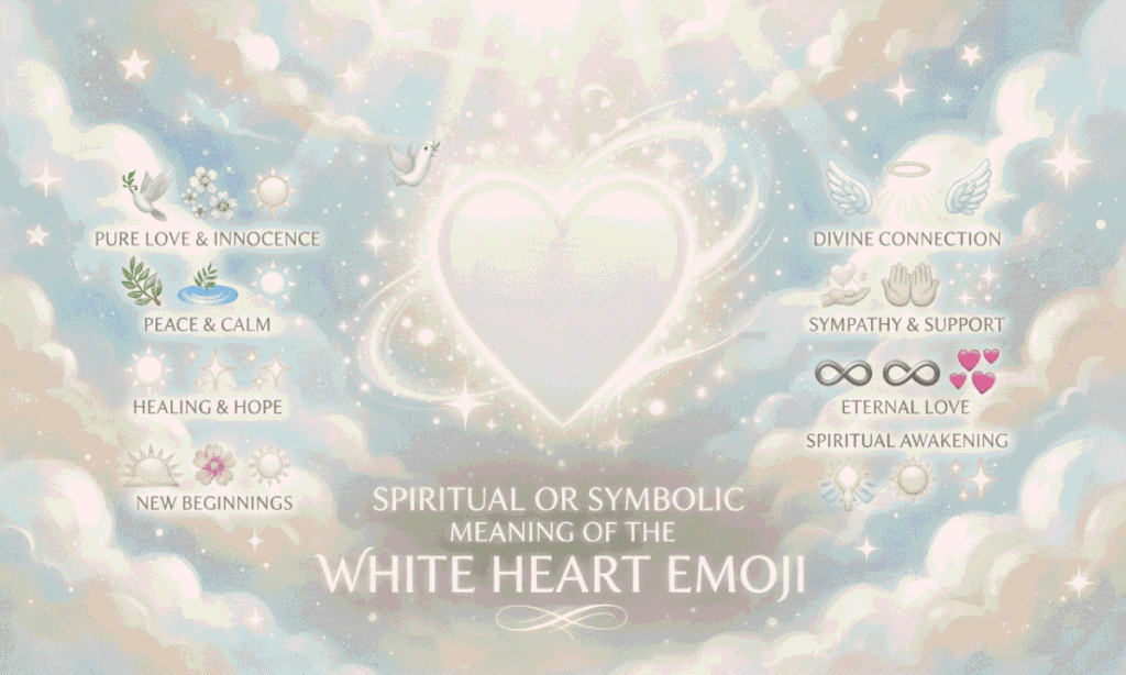 Spiritual or Symbolic Meaning of the White Heart Emoji