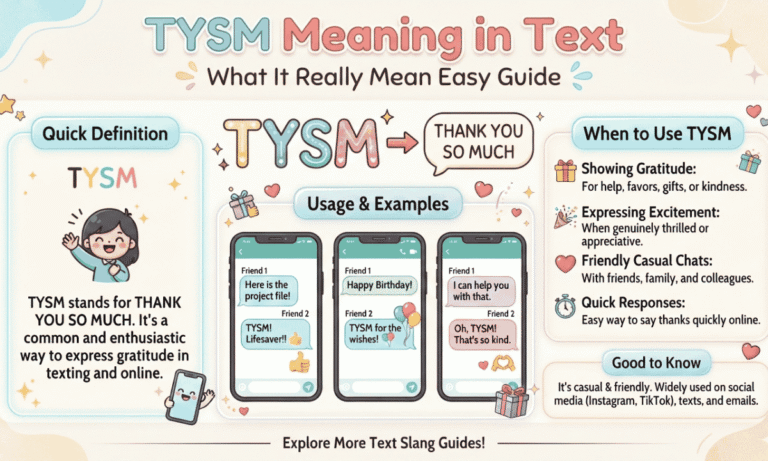TYSM Meaning in Text What It Really Mean Easy Guide
