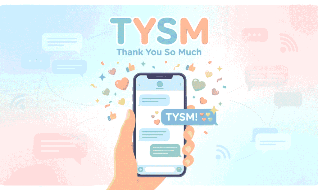 TYSM in Texting and Messaging