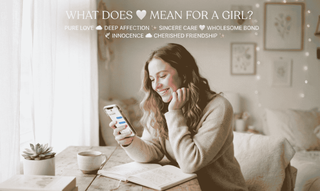 What does 🤍 mean for a girl