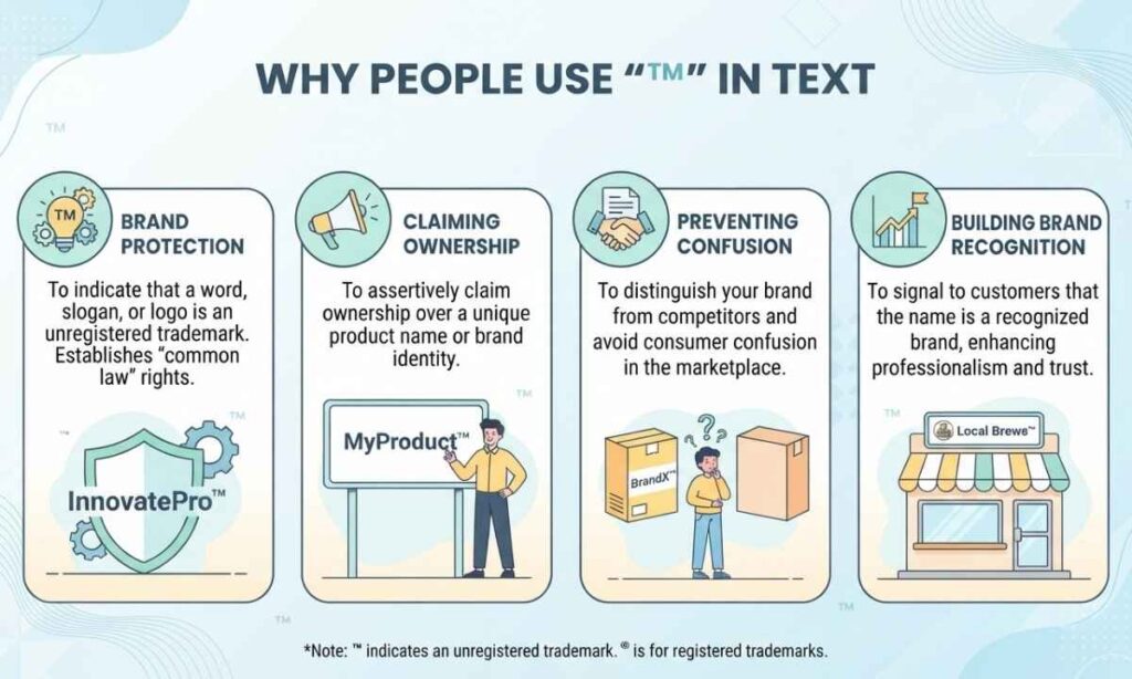 Why People Use TM in Text