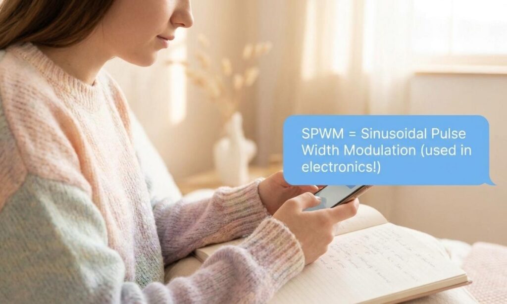 spwm meaning in text from a girl