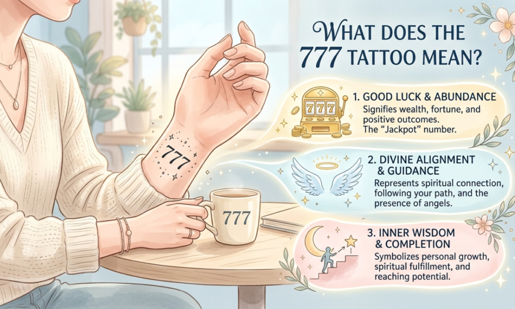 what does the tattoo 777 mean