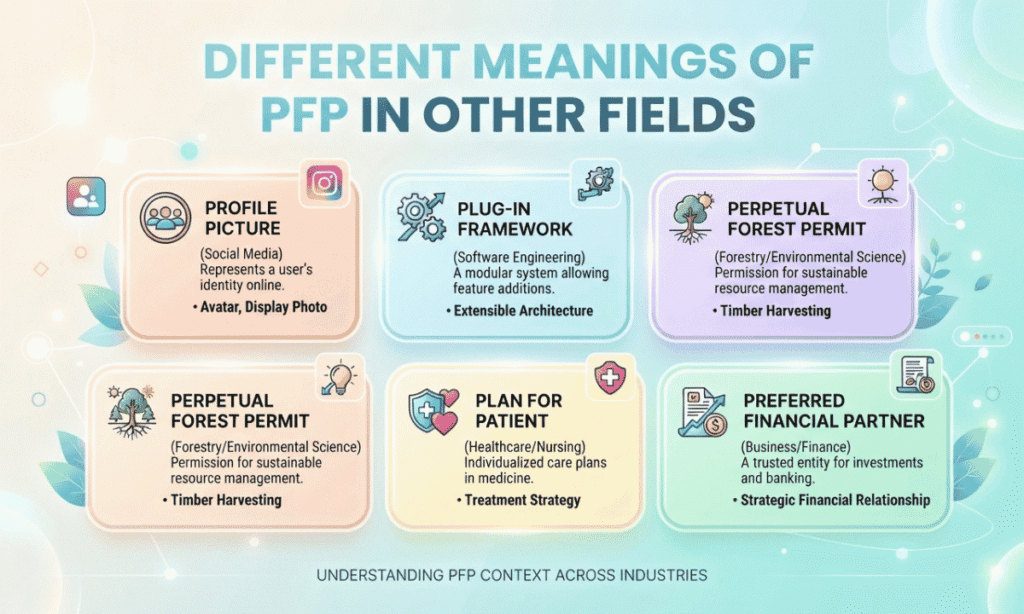 Different Meanings of PFP in Other Fields