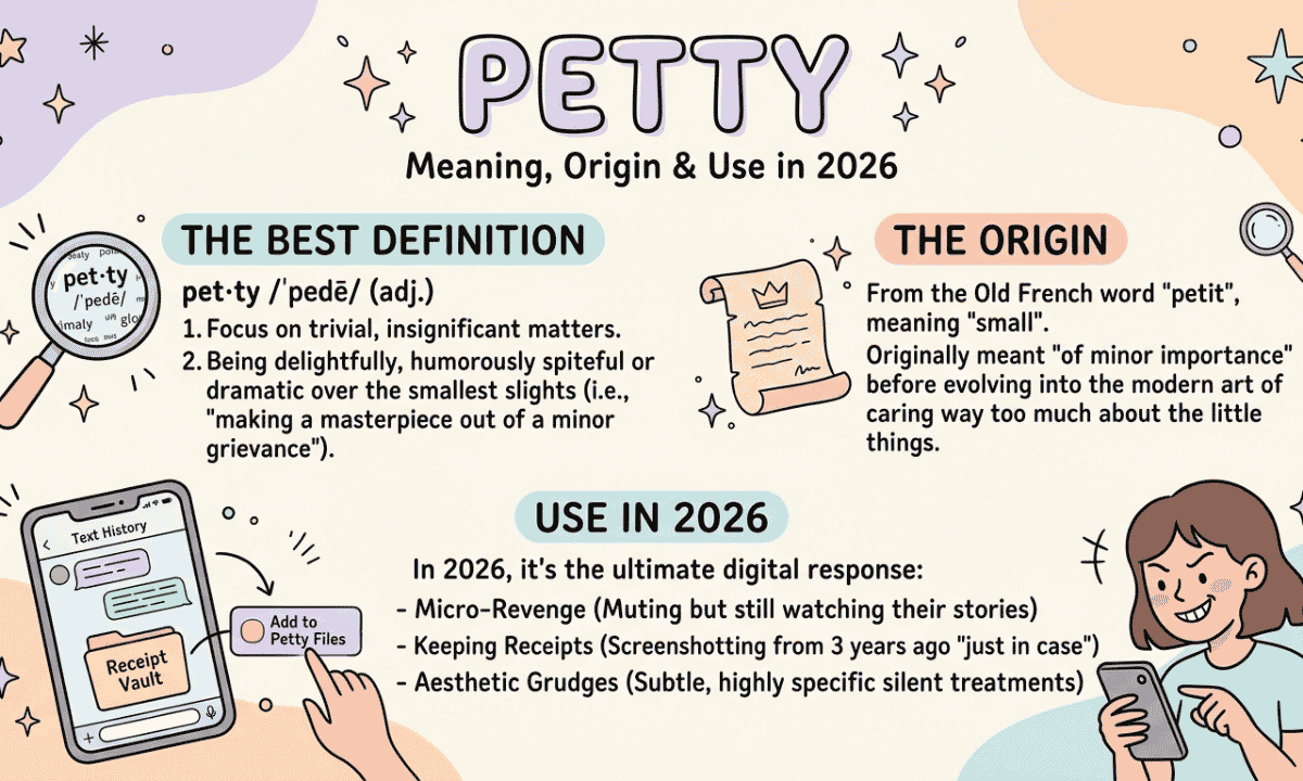 Petty Meaning Best Definition, Origin & Use in 2026