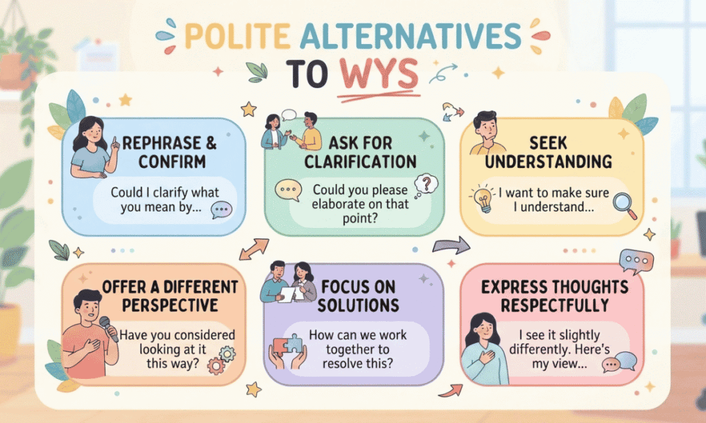 Polite Alternatives to WYS