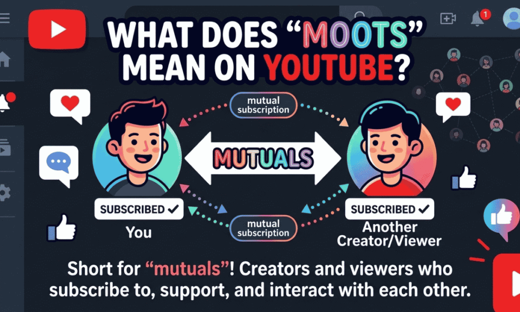 What does moots mean on youtube